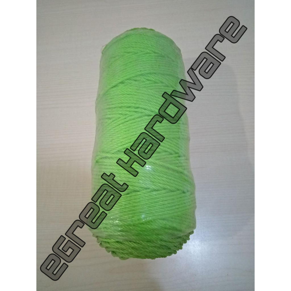 

Tali Nylon 1000 Meter Taiwan warna Hijau 2.5mm