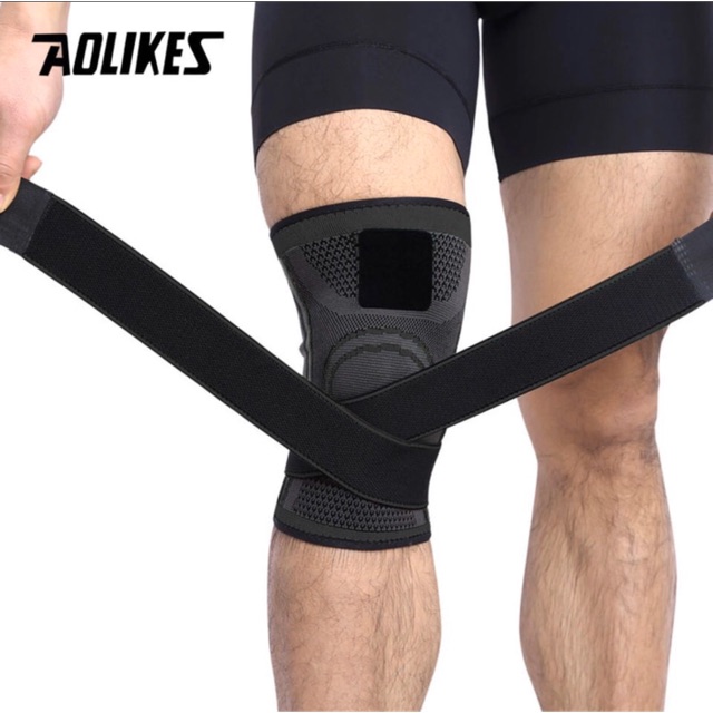 7720 AOLIKES KNEE SLEEVES WRAP SLEEVE PAD DEKER LUTUT KAKI PROTECTOR