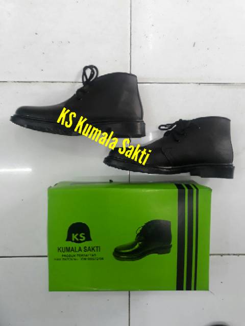 Sepatu PDH Tali Dop Kulit Asli KS-025 No. 44-45