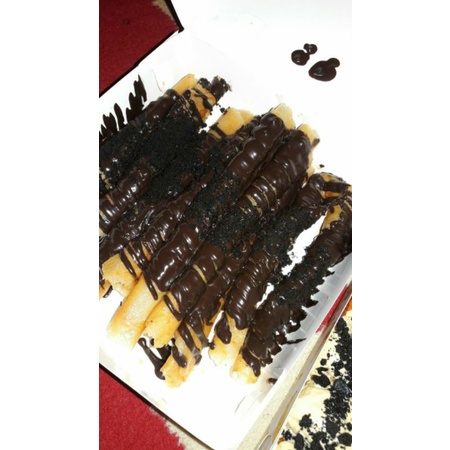 

banana roll toping