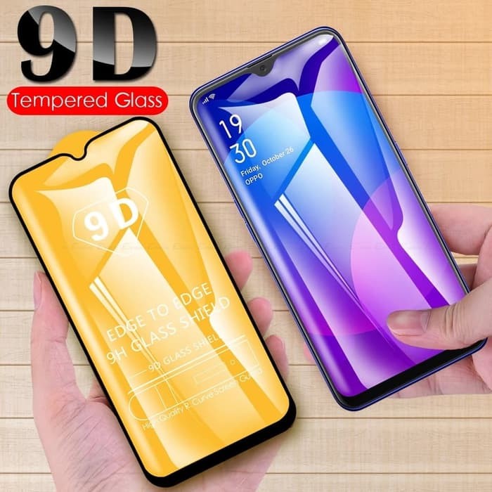 Tempered Glass Full Oppo F15 Anti Gores Kaca Full Layar