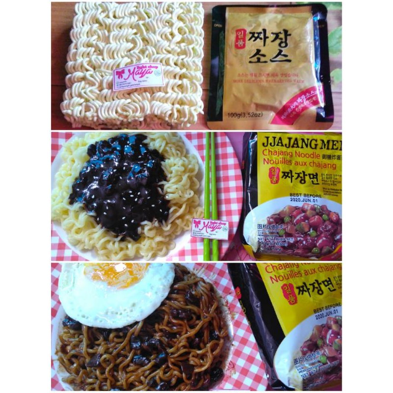 Jajangmyeon mie goreng Instant paldo jjajangmen chapaghetti mikuya kecap hitam mie korea halal black bean noodle