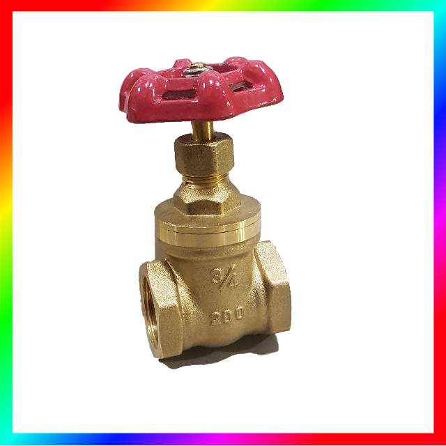 Gate valve ONDA stopkran air 3/4&quot; kuningan