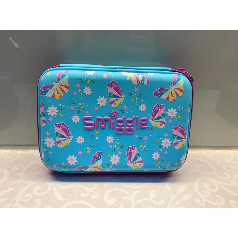 SMIGGLE Pencil caseBlue Butterfly Tempat pensil