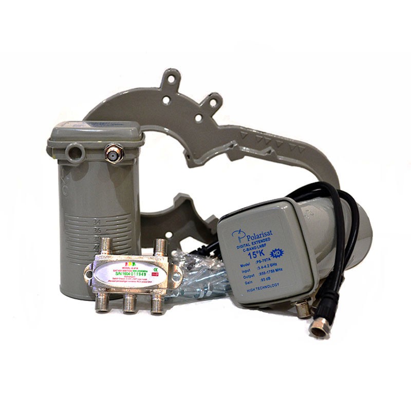 LNB Parabola Tanaka Mini 2 in 1 Outside C Band untuk 1 Receiver