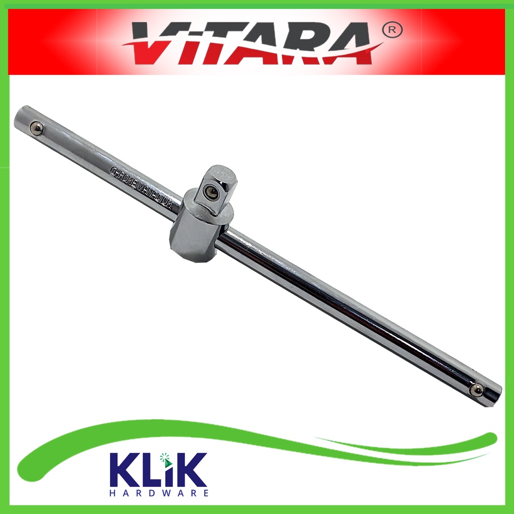 Vitara Gagang Shock Sock Sok Sliding T Bar 1/2 Inch x 25 cm