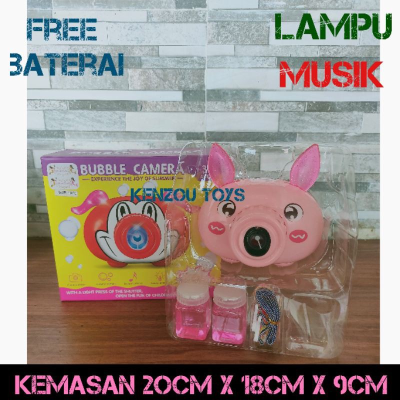 Bubble Kamera Gelembung Busa Free baterai