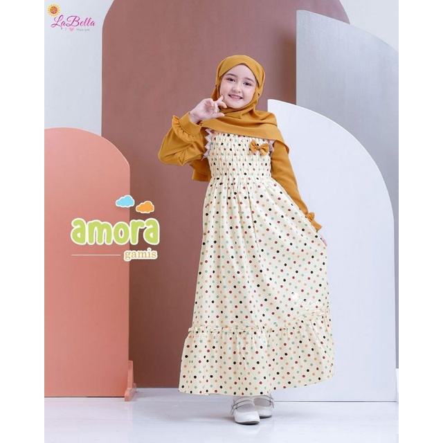 GAMIS AMORA LABELLA (AMO-10) USIA 3 -7 TAHUN