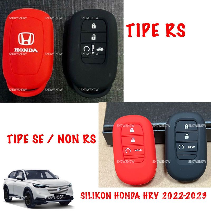 Silikon Kunci Remote Silicon Karet Honda HRV RS NON SE 2022 2023 UP Hitam Merah