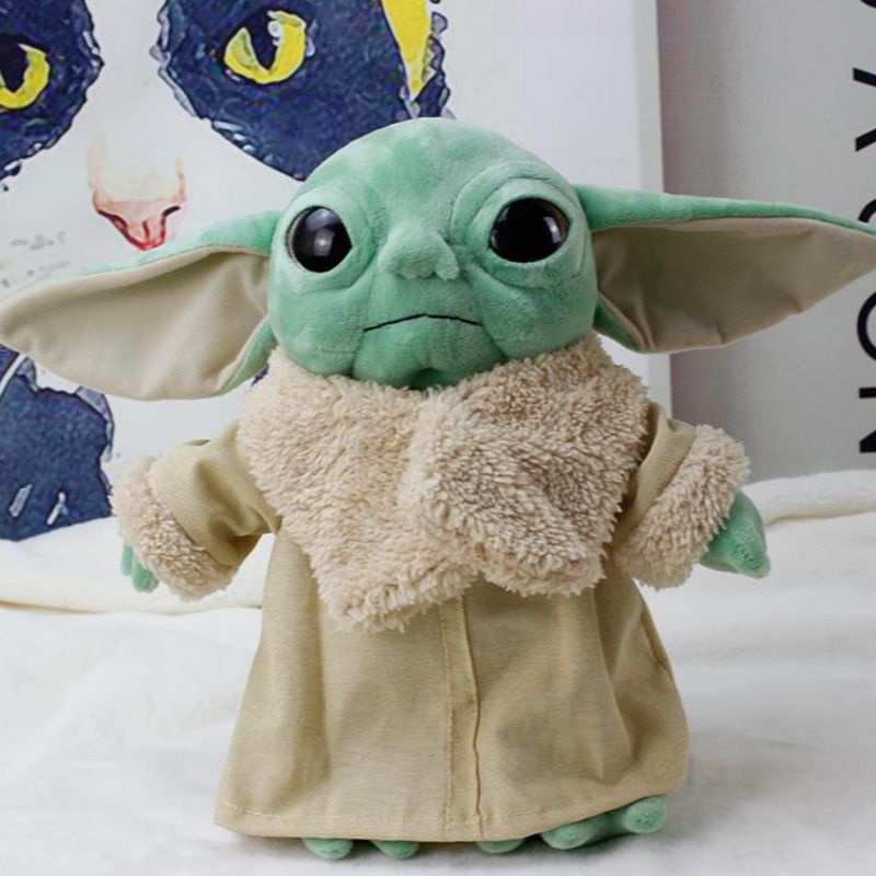 【Ready Stock】30cm A variety of styles Baby Yoda Plush Doll Stuffed Toy Keychain Grogu Mandalorian Star Wars Jedi