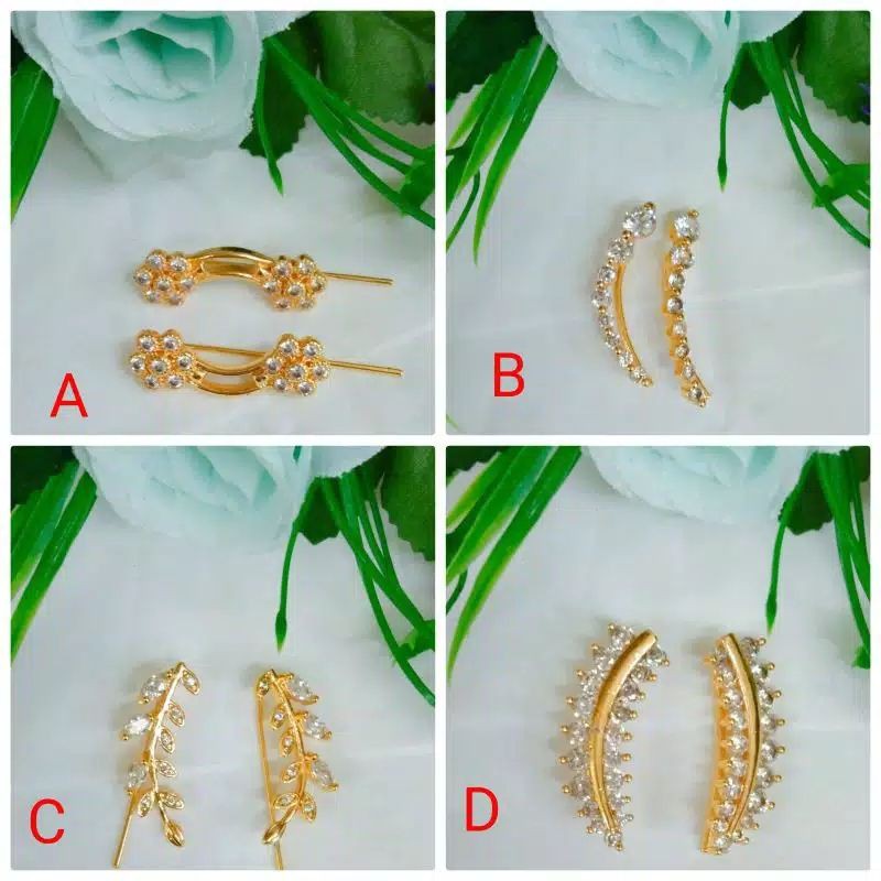 anting tusuk model panjang