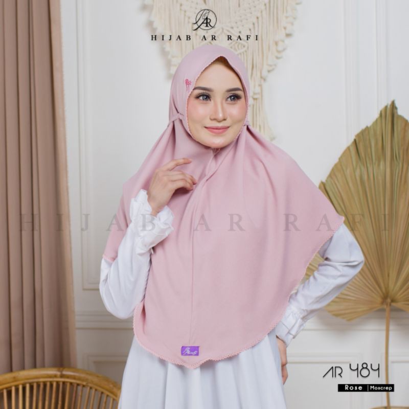 TERBARU ✅ AR 484 HIJAB INSTAN by HIJAB AR RAFI ORIGINAL || INAYAHHIJAB-Rose