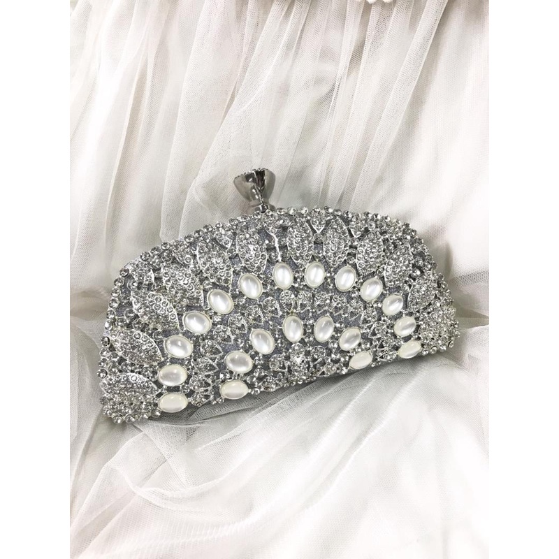 Clutch Wanita Remaja Tas Pesta Slingbag Mewah Bridesmaid Kekinian Tas Samping Murah Simple Party Bag