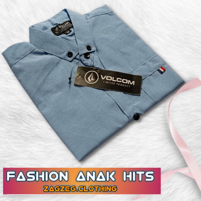 Zagzeg Clothing Kemeja Anak Polos Lengan Pendek Poplin Oxford Size M L XL XXL Kemeja Anak Laki Laki Polos Warna Army Putih Navy Maron Maroon Dusty Hitam Biru Hijau Tosca Softping Soft blue Abu Kemeja Anak Cowok Keren Kekinian