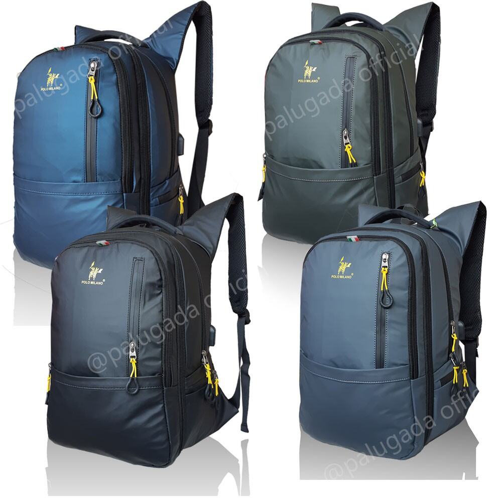 TAS RANSEL POLO MILANO IMPORT HIGH QUALITY 88343 BISA COD ANTI AIR PROMOO FREE SEKAT LAPTOP DAN SARU