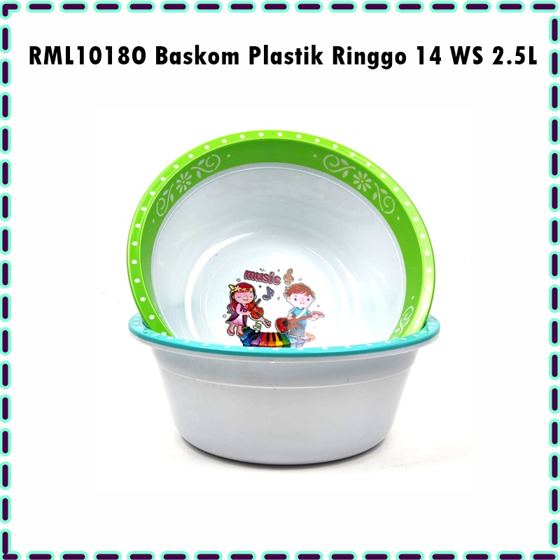 RML1018O Baskom Plastik Ringgo 14 WS 28cm 2.5L