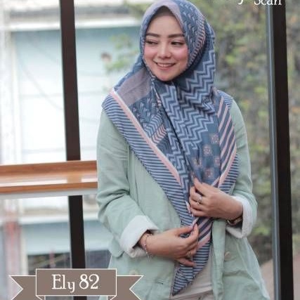 HIJAB SEGIEMPAT PRINTING DIGITAL REQUEST MOTIF - SIZE  &amp; NAMA || Eleeya Scraf