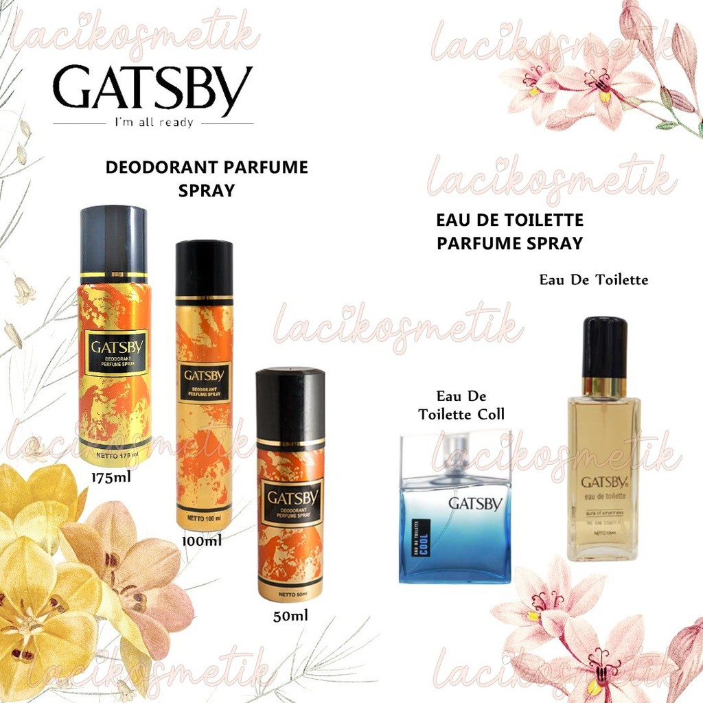 ✨LACIKOSME✨ GATSBY DEODORANT PARFUME SPRAY SPLASH COLOGNE - EAU DE TOILETTE COOL DEODORANT ROLL ON SPRAY