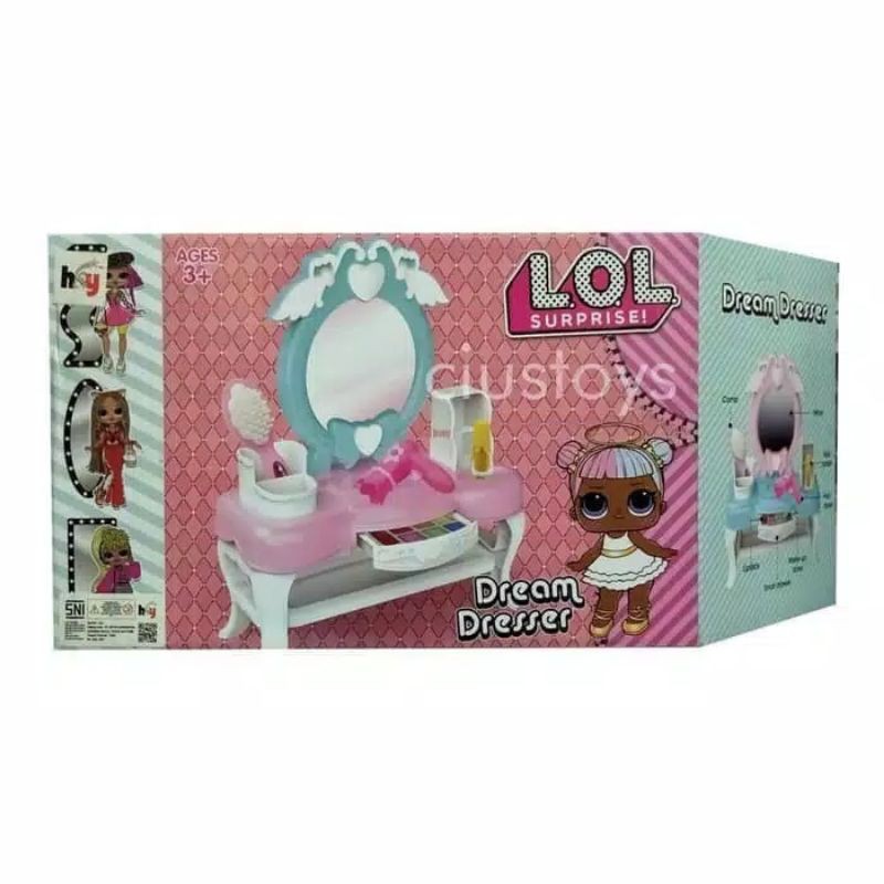 Mainan meja rias anak - little pony makeup set - Dream Dresser makeup