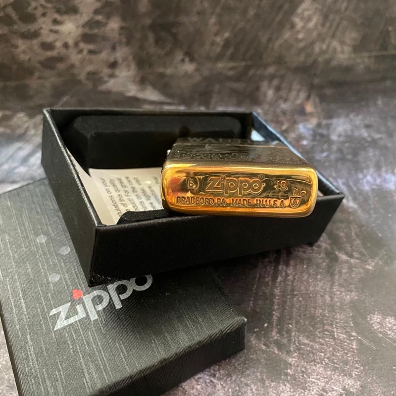 COD- Korek Api Zippo One Piece Luffy Wanted Gold / Korek Api Unik Rolisstore