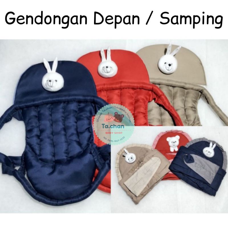 Gendongan depan bayi / gendongan samping bayi boneka kelinci