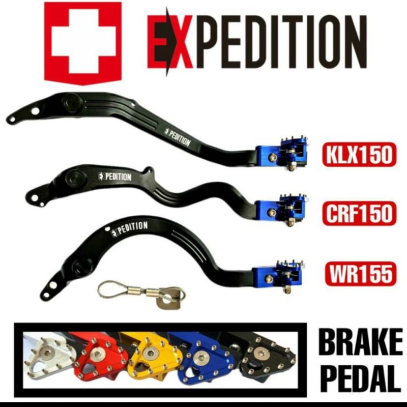 TUAS REM /BRAKE PEDAL EXPEDITION HONDA CRF 150 ORIGINAL EXPEDITION