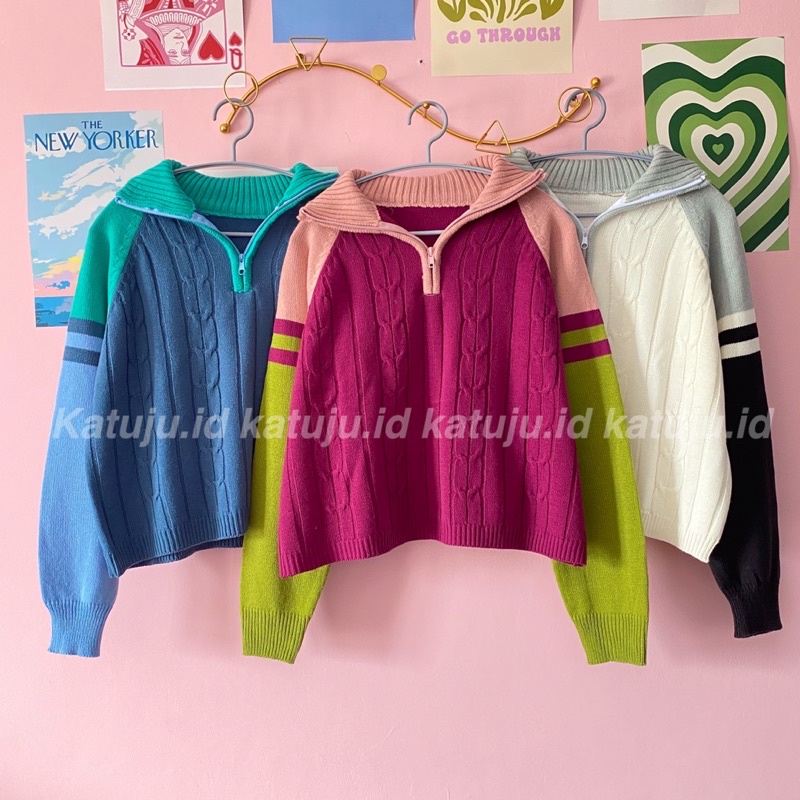 SWEATER RAJUT CABLE MURA PREMIUM QUALITY