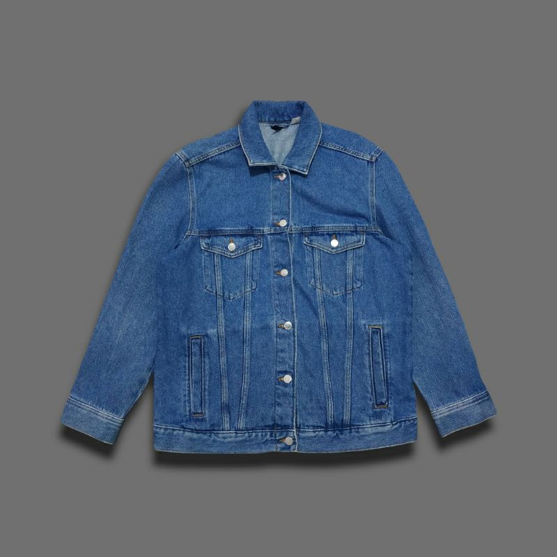 TRUCKER JEANS H&M JACKET SECOND ORIGINAL BRANDED PRELOVED