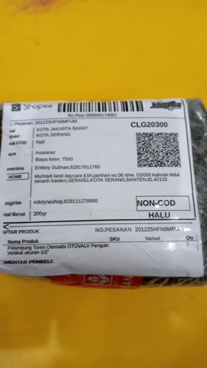 Pelampung Toren Otomatis Otovalv Penguin Vertikal Ukuran 1/2”