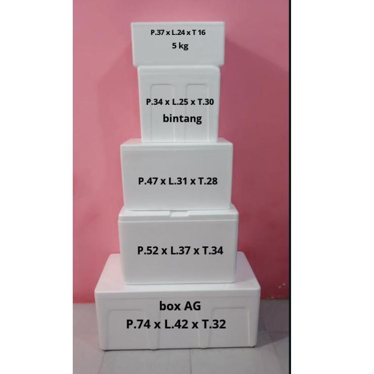 ❋ BOX LUBUKAN BOK STYROFOAM BOK GABUS/PEMBESARAN TERNAK IKAN CUPANG BOK KEMASAN PACKING IKAN DLL UK/