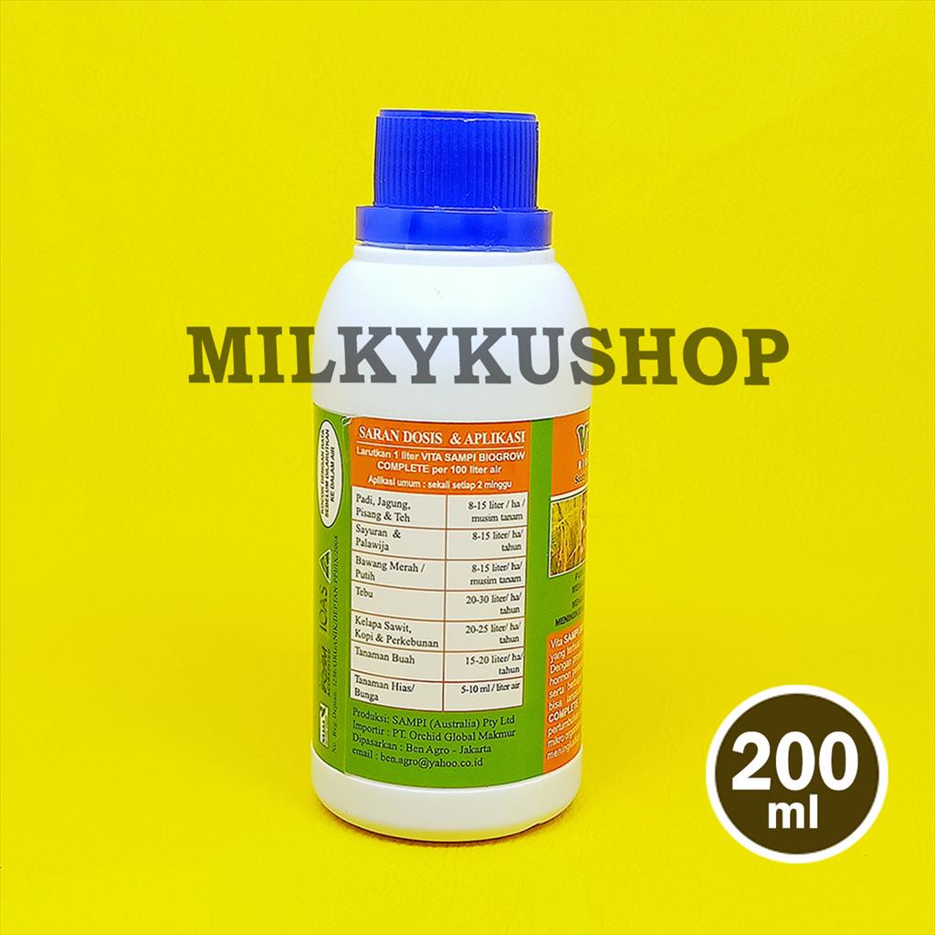 POC VITA SAMPI 200 ML BIOGROW COMPLETE PUPUK ORGANIK CAIR