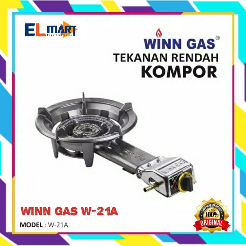 WINN GAS Kompor Gas  Komersial Martabak Mawar Cor W21A  -  W 21 A - 21A Mata Seribu SNI