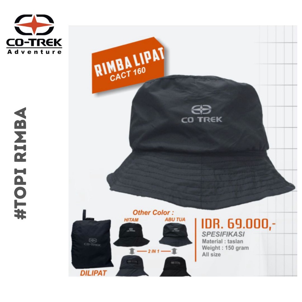 Co Trek Topi rimba lipat topi gunung bolak balik