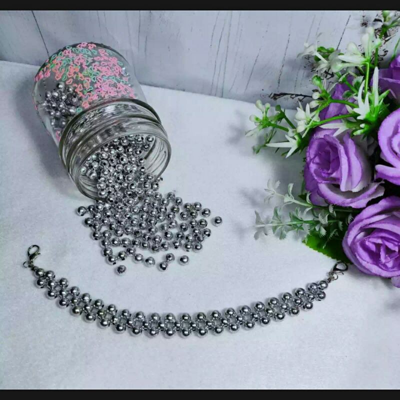 Conektor masker anyam gold &amp; silver _ pengkait masker hijab _penghubungkan masker