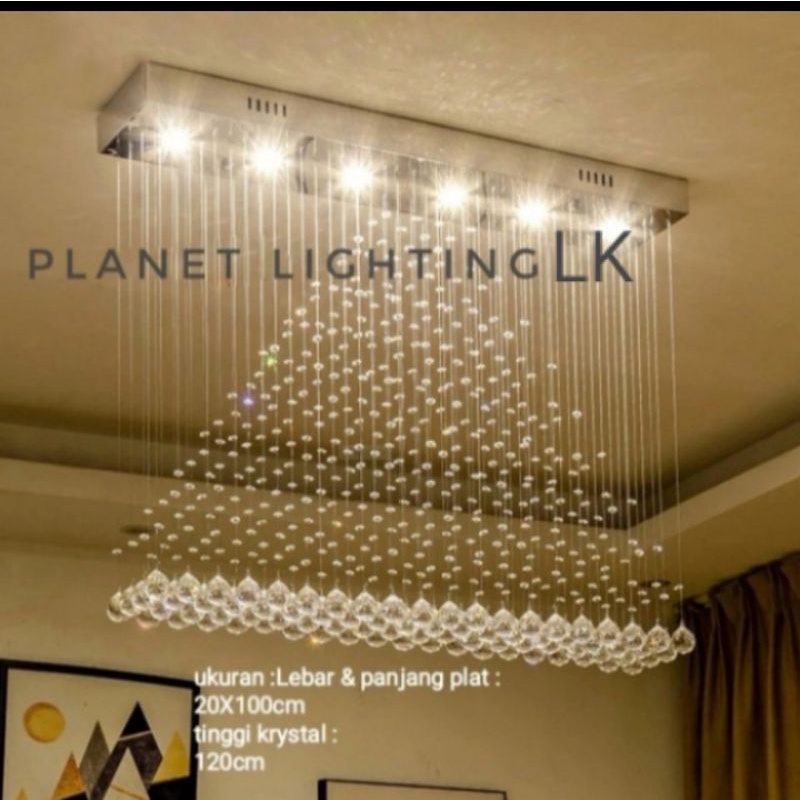 lampu hias plafon/lampu void kristal/lampu hias ruang tamu