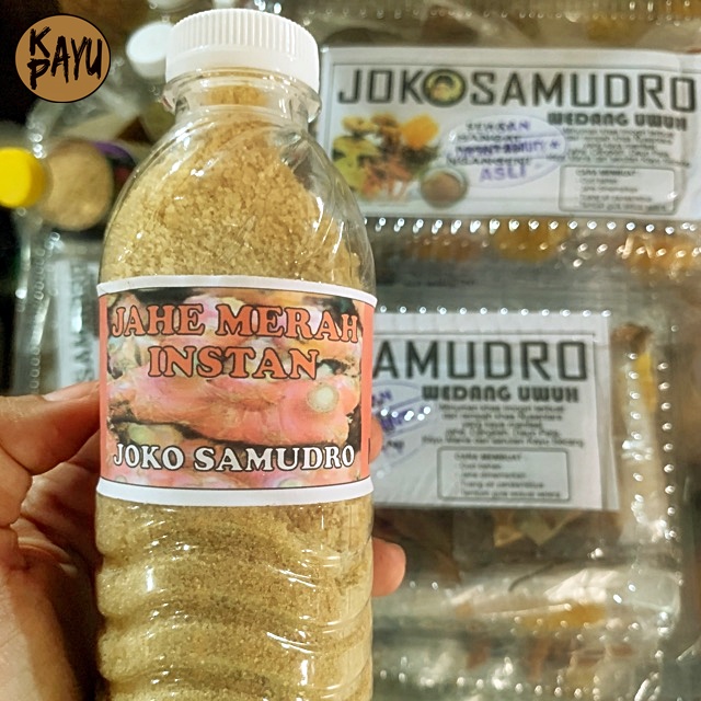 

Jamu minuman herbal Instan jahe merah bubuk tumbuk tingal seduh/wedang jahe