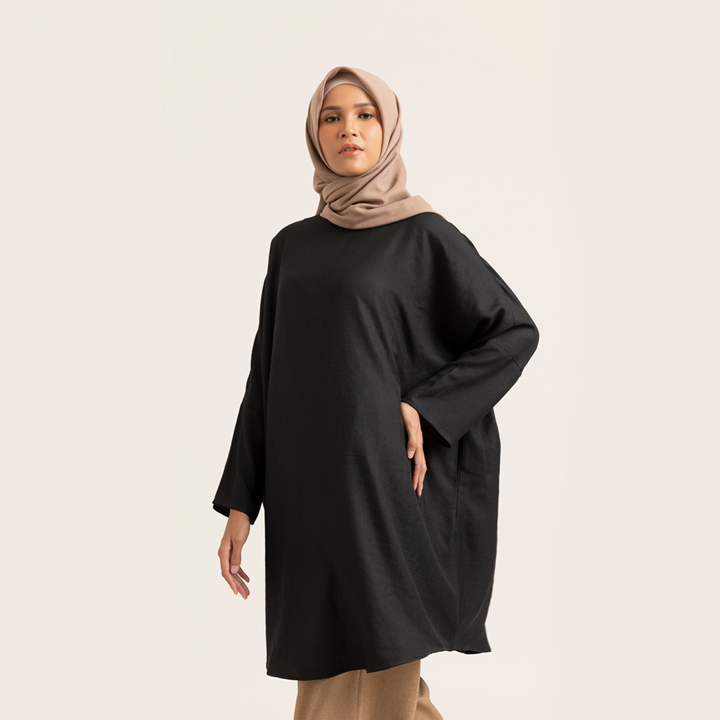 MEISSA TUNIC CHARCOAL - KAMIIDEA