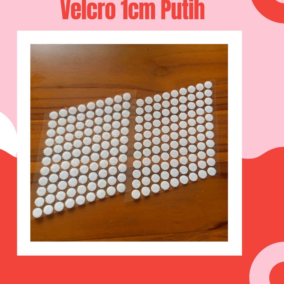 

<T-OQR> <♫> TERMURAH!! 100pasang - 1cm velcro/perekat bulat double side sticker <langsung kirim>