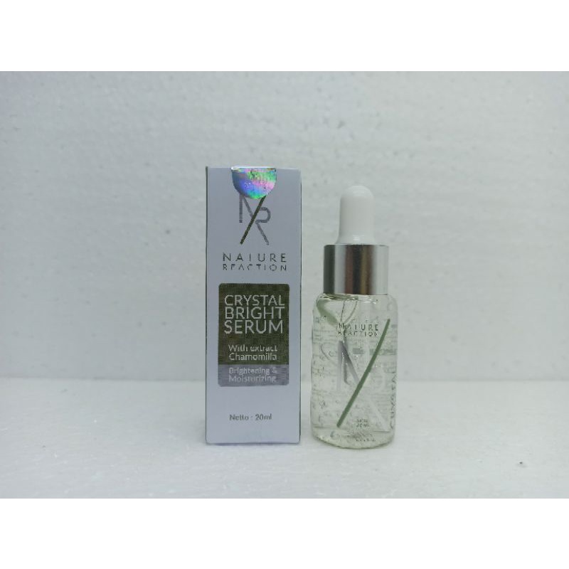 NR Serum Wajah Glowing Nature Reaction Crystal Bright HALAL MUI &amp; BPOM 100% DIJAMIN ORIGINAL