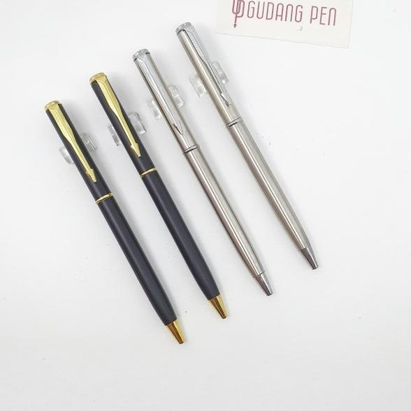 

♕ Pulpen Metal Insignia Bisa Cetak Logo - Matte Black GT ♤