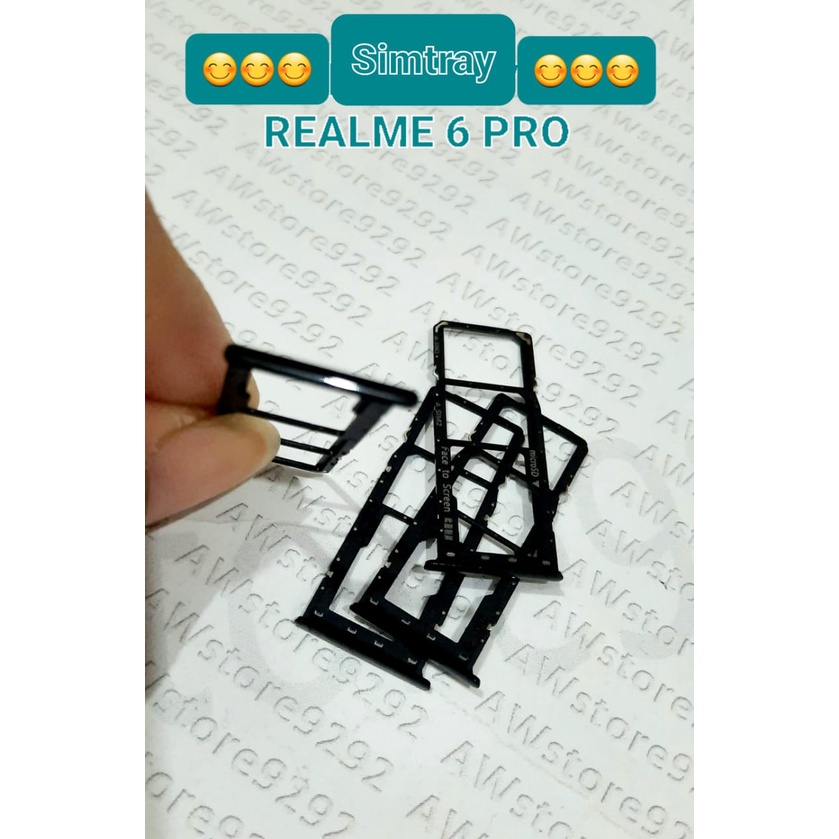 Slot Tempat Dudukan Kartu Simcard Sim card Lock Simtray Sim Tray REALME 6 PRO