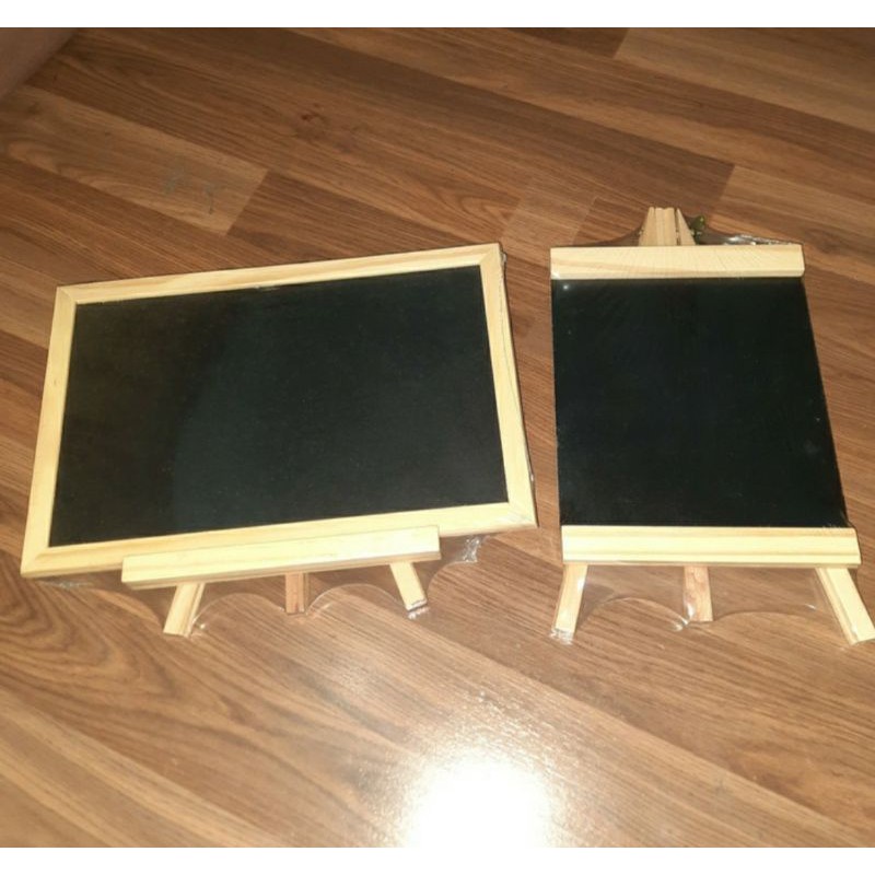 

Black Board Stand Chalkboard Message Chalk Board Papan Tulis Menu Tripod Cute