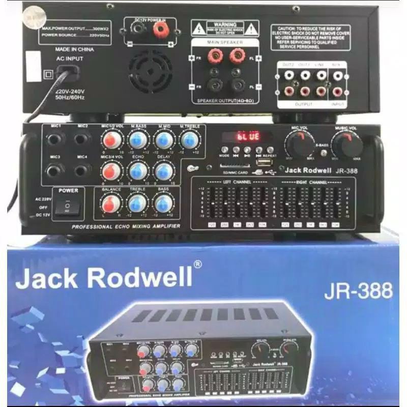 Amplifier Karaoke JR 388 Original USB Bluetooth