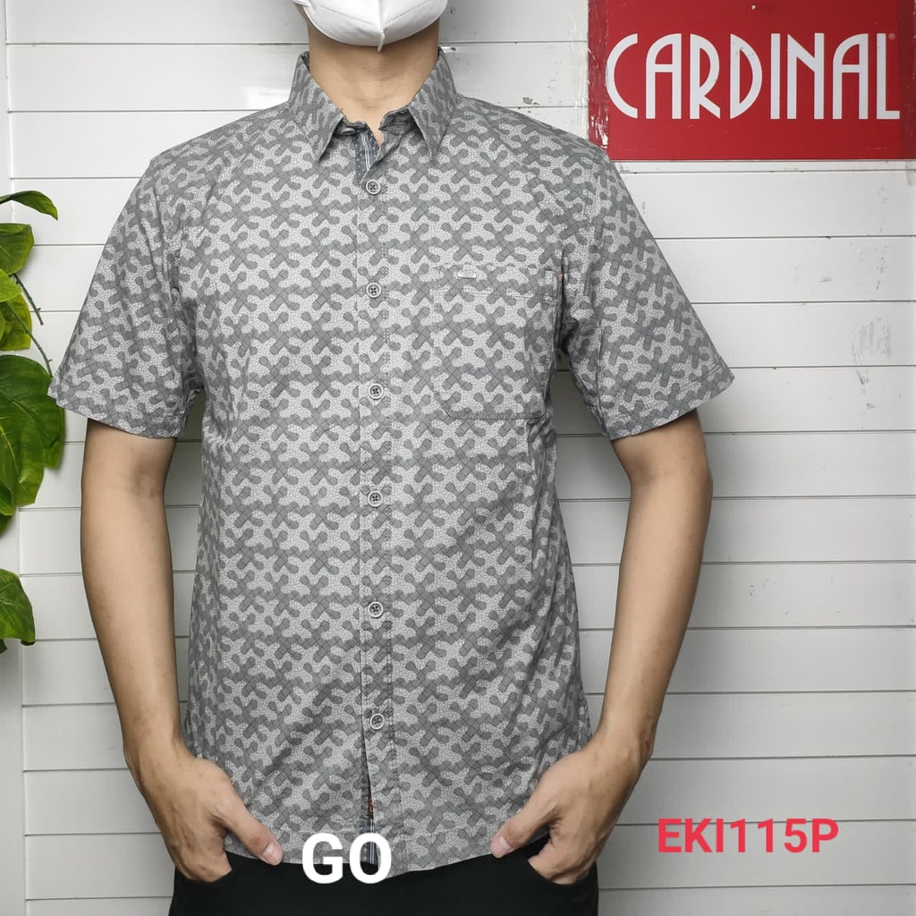 gof CKR CARDINAL KEMEJA CASUAL Pakaian Atasan Pria Kemeja Reguler Hem Casual Santai Lengan Pendek