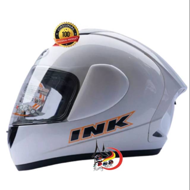 HELM INK CL MAX SOLID WHITE TERLARIS/ HELM FULL FACE