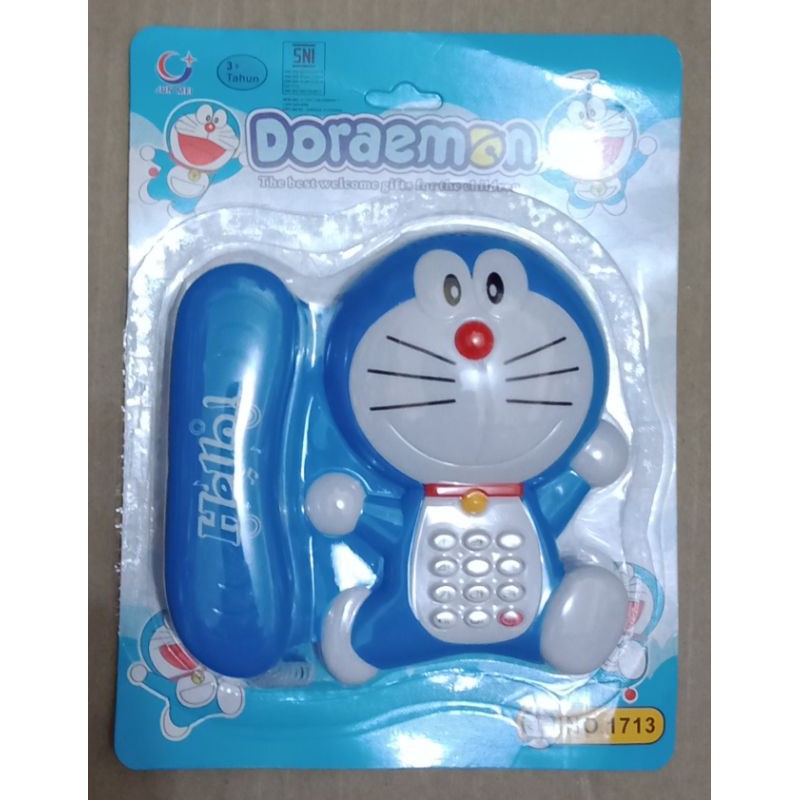 telepon anak Doraemon mainan anak telepon-teleponan