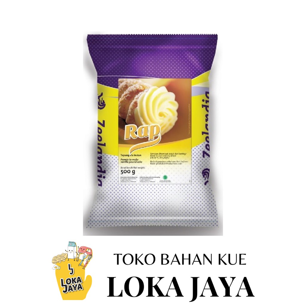 

VLA INSTANT RAP ZEELANDIA / RAP CUSTARD 500 GR / TEPUNG KUSTAR PASTRY CREAM 500 GR