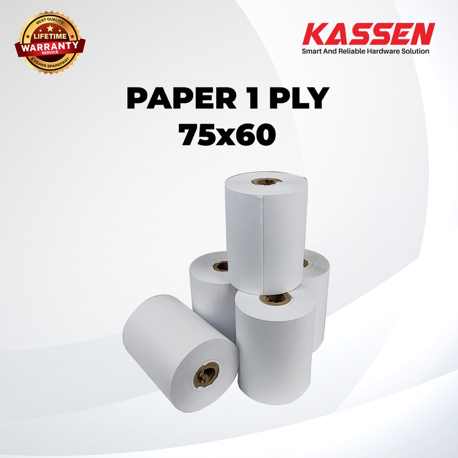 

KERTAS STRUK KASIR DOT MATRIX NCR 75 X 60 MM NCR 1 PLY