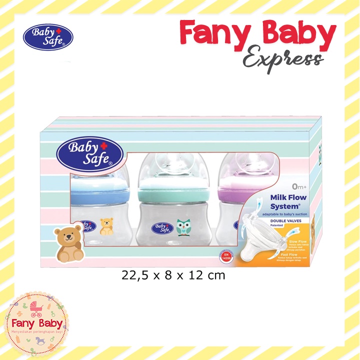 BABY SAFE WIDE NECK BOTTLE SET 3 PCS /WNS