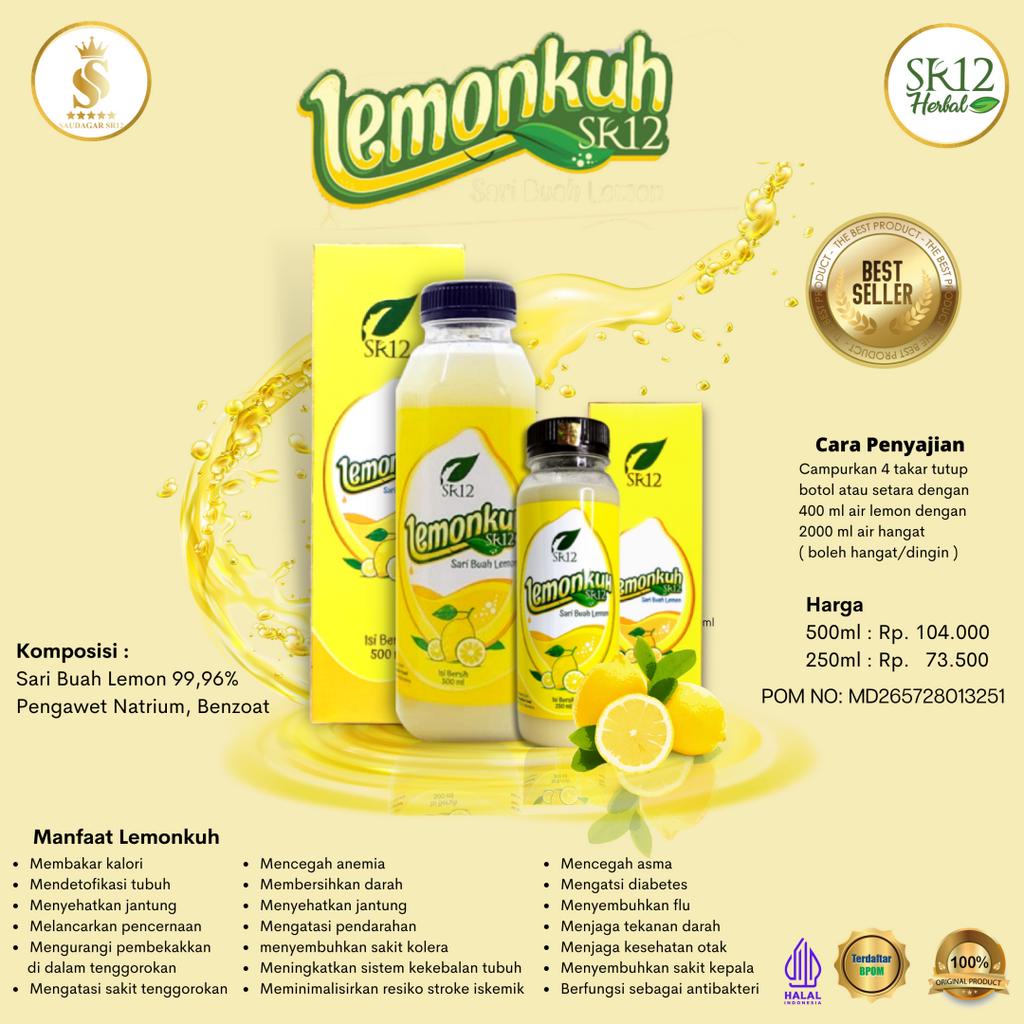 

Lemon kuh SR12 Sari Buah Lemon Membantu mengelola tekanan darah tinggi & Mengurangi Resiko Penyakit